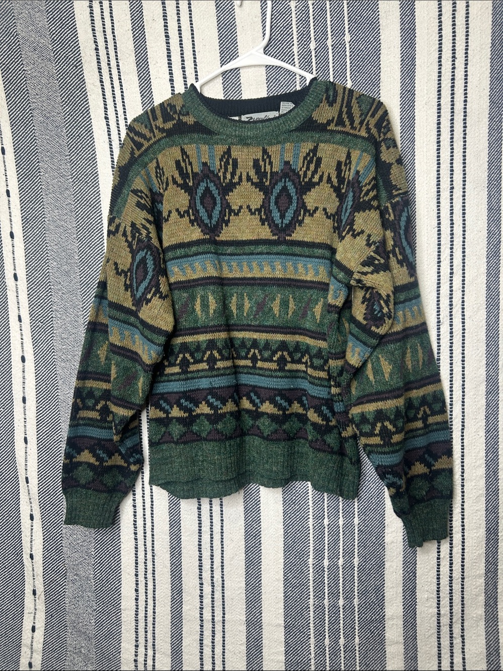 Vintage Zeppelin Crewneck Knit Sweater